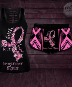 Butterfly Breast Cancer Awareness 3D Tank Shorts Set
