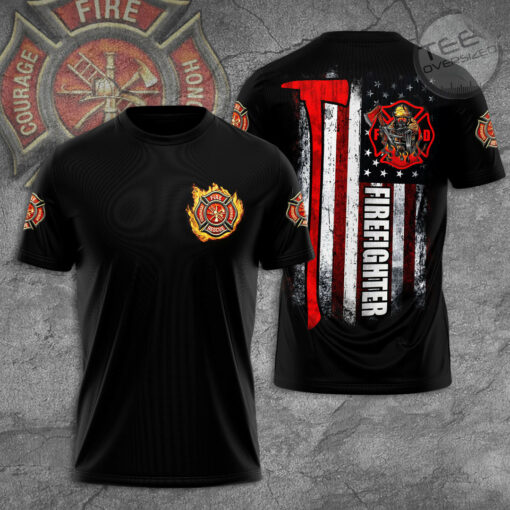 Firefighter 3D T shirt