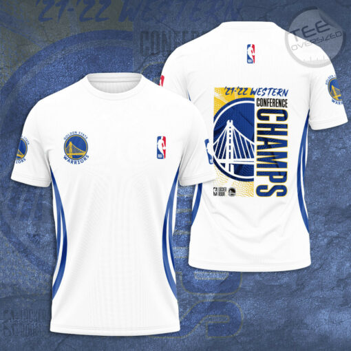 Golden State Warriors T shirt 3D S5 white