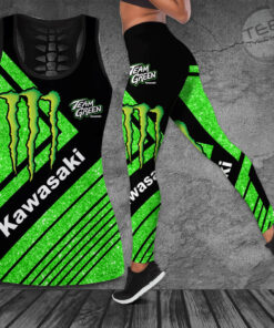 Kawasaki Racing Team 3D Hollow Tank Top Leggings S2