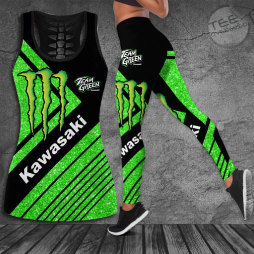 Kawasaki Racing Team 3D Hollow Tank Top Leggings S2