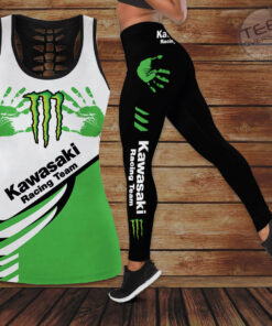 Kawasaki Racing Team 3d Hollow Tank Top Leggings