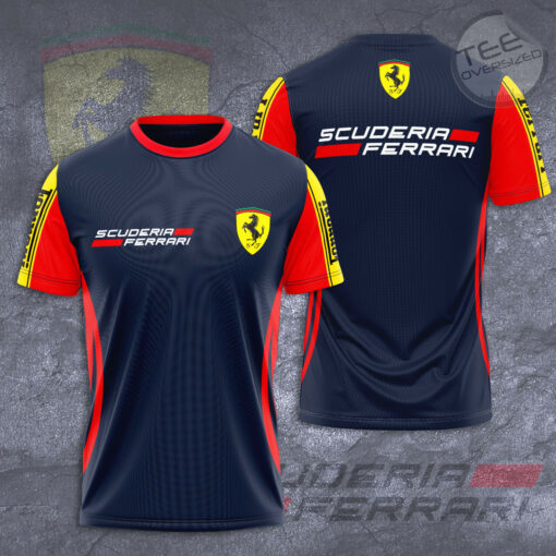 Scuderia Ferrari 2022 Team 3D T Shirt navy
