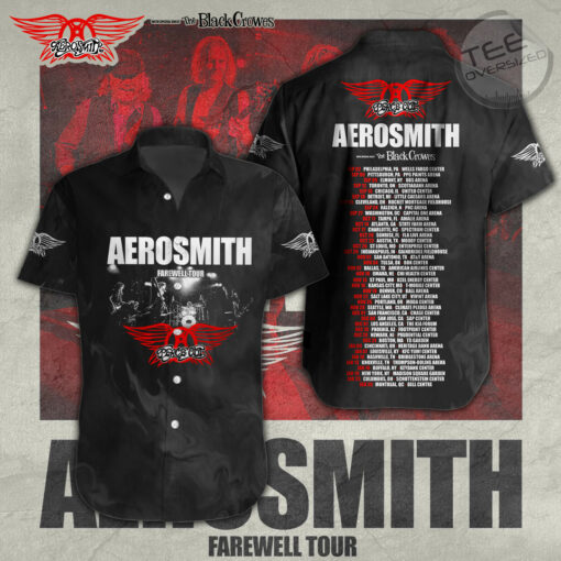 Aerosmith short sleeve dress shirts OVS27923S1