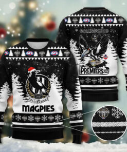 AFL Premiers Collingwood FC Ugly Christmas Sweater OVS251023S3