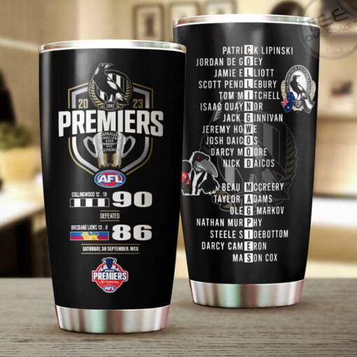 Collingwood FC AFL Premiers Tumbler Cup OVS281023S2A