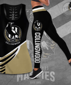 Collingwood Magpies Tank Top Leggings set OVS091123S4