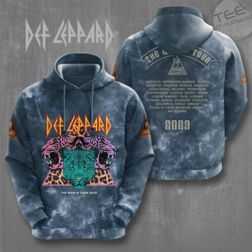 Def Leppard The World Tour 2023 Hoodie OVS251123S3