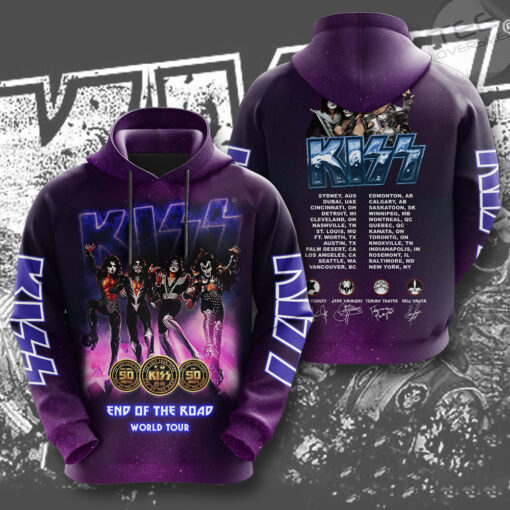 Kiss Band Purple Hoodie OVS231123S2