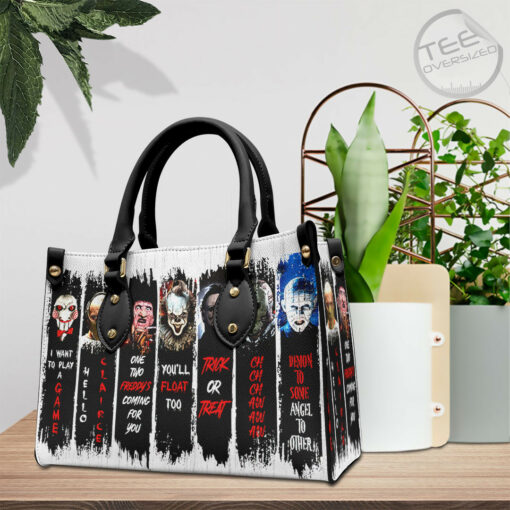 Horror Movies Leather Handbag OVS0124L Black