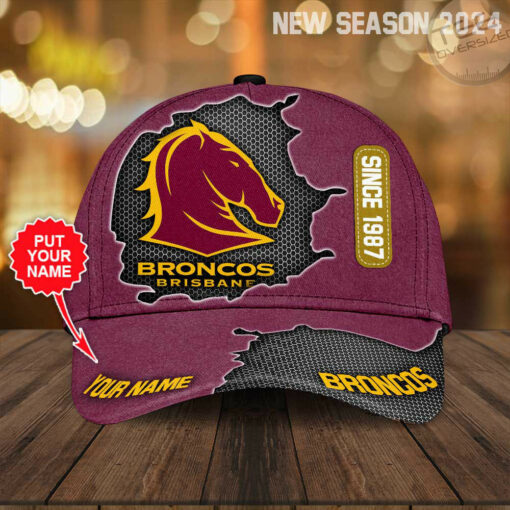 Personalized Brisbane Broncos Caps OVS0124XD