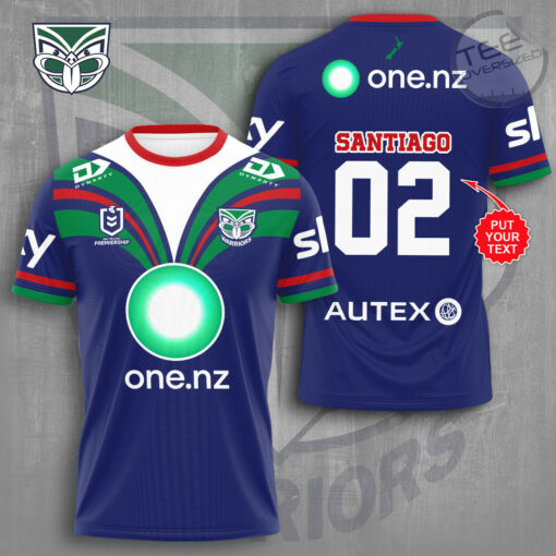 Personalized New Zealand Warriors T shirt OVS0124ZK