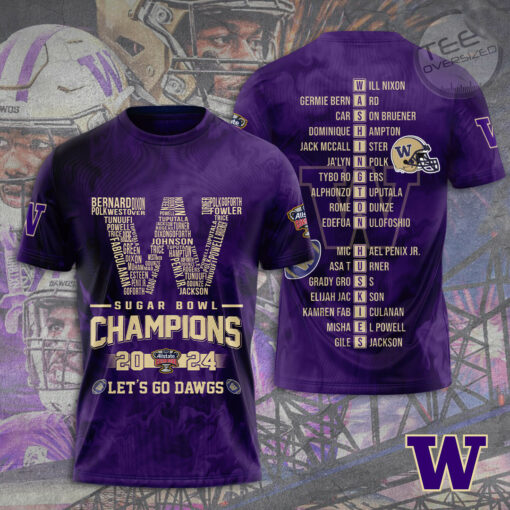 Washington Huskies Football T shirt OVS012SK