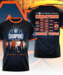 Auburn Tigers Men Basketball Tournament T shirt OVS0324ZI