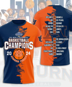 Auburn Tigers Mens Basketball T shirt OVS0324XC