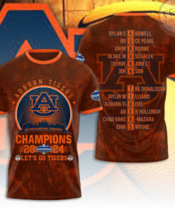 Lets Go Auburn Tigers T shirt OVS0424ZI