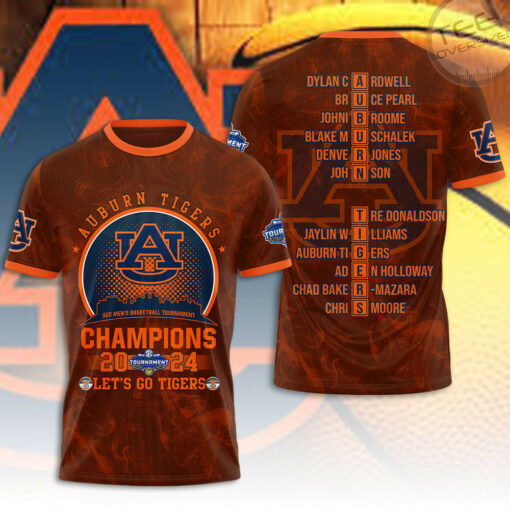 Lets Go Auburn Tigers T shirt OVS0424ZI