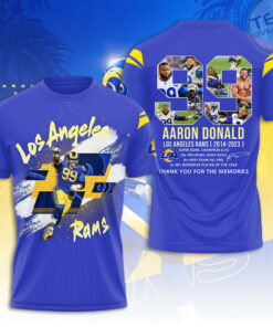 Los Angeles Rams x Aaron Donald T shirt OVS0424ZN