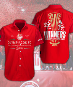 Olympiacos FC Short Sleeve Dress Shirt OVS0624SL