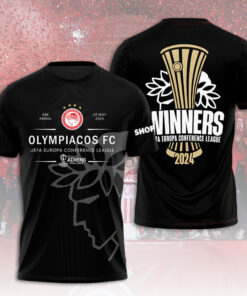 Olympiacos Black T shirt OVS0724S