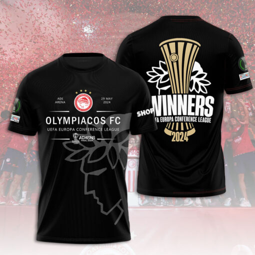 Olympiacos Black T shirt OVS0724S