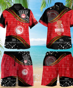 Olympiacos FC Hawaiian Shirt Hawaiian Shorts OVS0724H