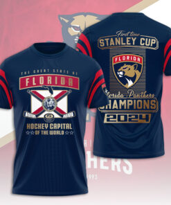 Florida Panthers Hockey Captain T shirt OVS0824ZF