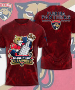 Florida Panthers Red T shirt OVS0824ST