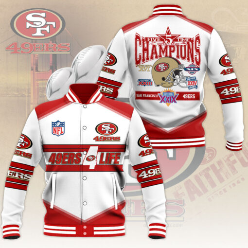 San Francisco 49ers varsity jacket OVS0824ZO