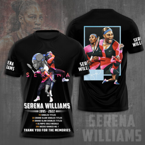 Serena Williams Black T shirt OVS0824T