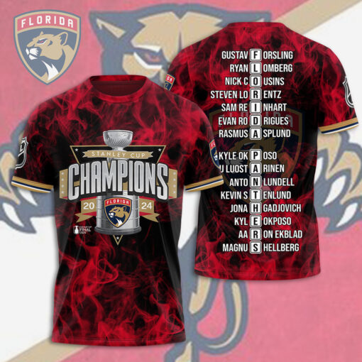 Stanley Cup Florida Panthers T shirt OVS0824ZA