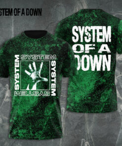 System Of A Down Green T shirt OVS0924E