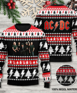 AC DC 3D Ugly Sweater