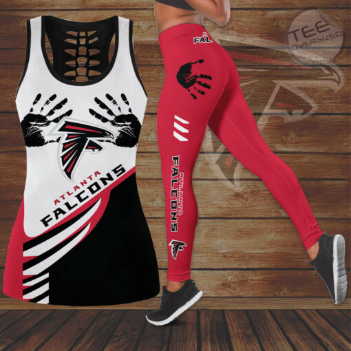 Atlanta Falcons Hollow Tank Top Leggings