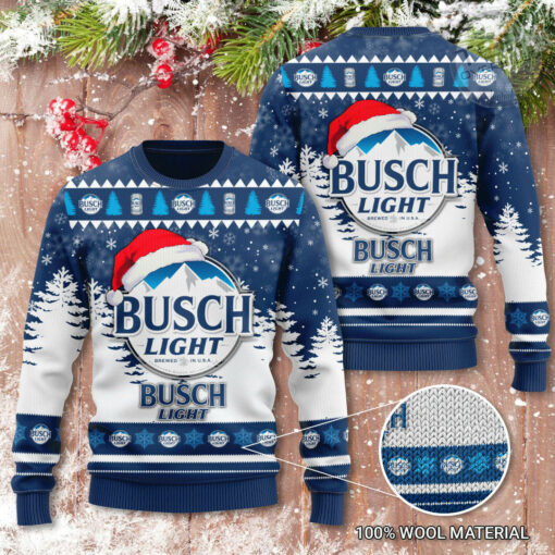 Busch Light 3D Ugly Christmas Sweater 2022 Design VI