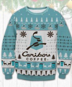 Caribou Coffee Ugly Christmas 3D Sweater