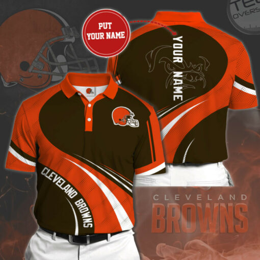 Cleveland Browns 3D Polo 01