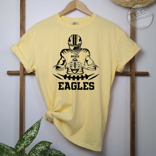 Custom Football Yellow Oversized T shirt