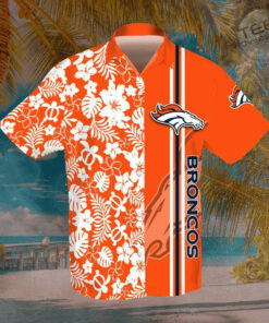 Denver Broncos 3D Hawaiian Shirt Hawaiian Shorts 01