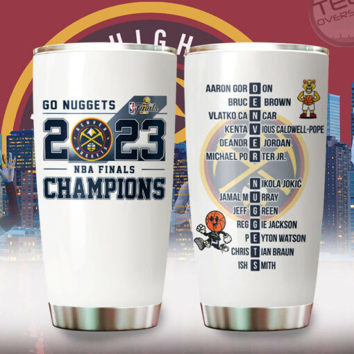 Denver Nuggets White Tumbler Cup OVS28623S6