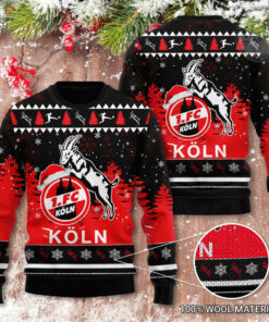 FC Koln 3D Christmas Sweater 2022