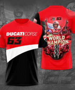 Francesco Bagnaia x Ducati Lenovo Team 3D T shirt