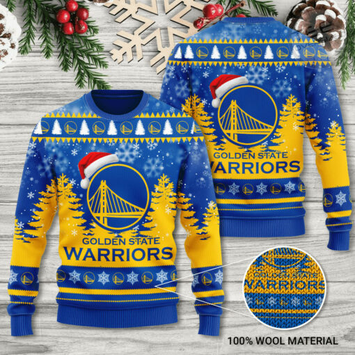 Golden State Warriors Christmas 3D Sweater