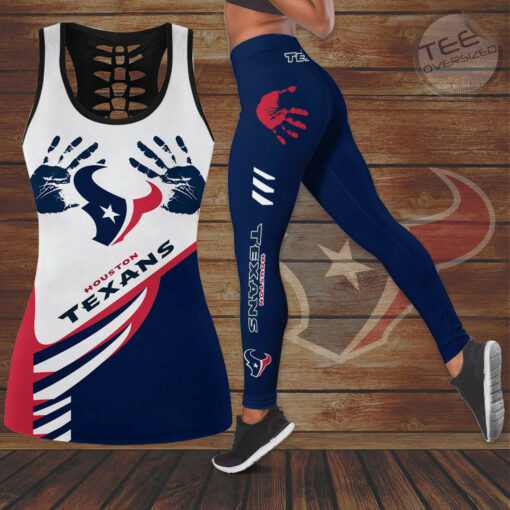 Houston Texans Hollow Tank Top Leggings