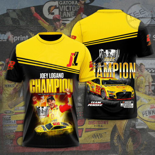 Joey Logano Apparel 3D T shirt