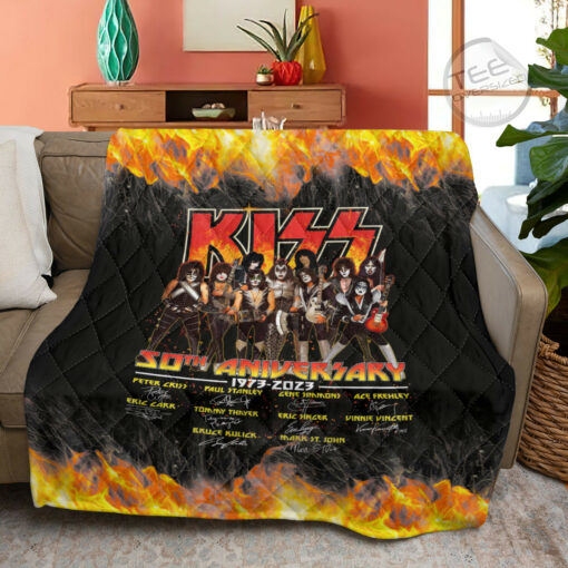 Kiss Band quilt blanket OVS16823S3