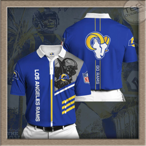 Los Angeles Rams 3D Polo 01