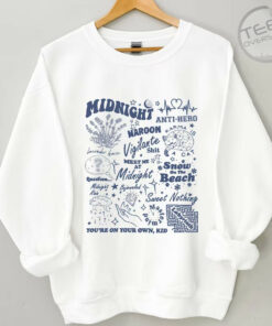 Meet Me At Midnight Oversized Sweatshirt White