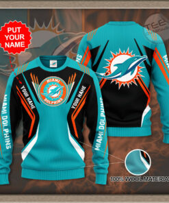 Miami Dolphins 3D sweater 01