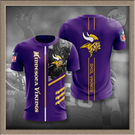 Minnesota Vikings 3D T shirt 01